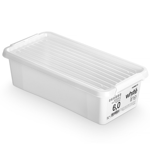 PLASTOVÝ KONTAJNER S VEKOM NA ÚLOŽNÝ BOX ORGANIZÁTOR 6L