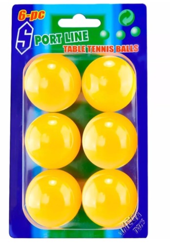Loptičky na pingpong a stolný tenis, 6 ks