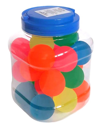 Gumová loptička 40mm, pevná klokanka, rôzne farby - 1 ks.