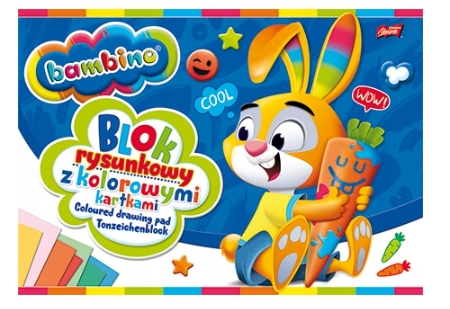 Bambino A4 podložka na kreslenie 80g 20k FAREBNÁ