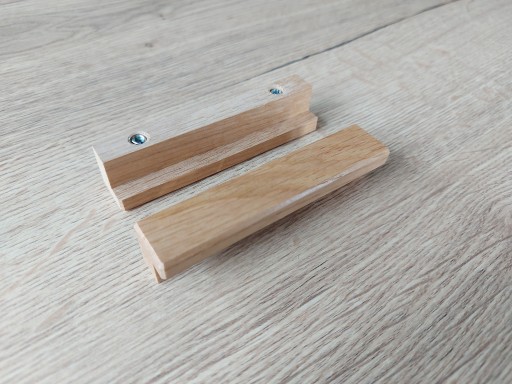 Drevená nábytková úchytka, dub ELKA, dĺžka 112mm, veľ. 80 mm
