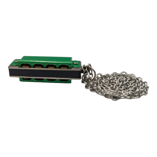 MINI zelená ústna harmonika, mikro malý organ