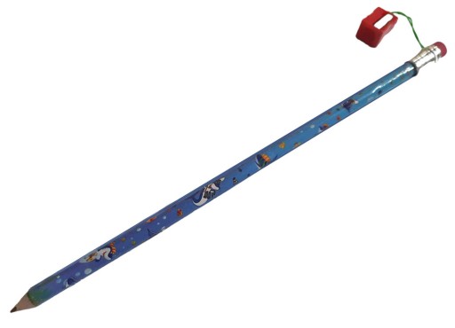 Ceruzka veľká 37cm Giant + guma + strúhadlo, strúhadlo modré