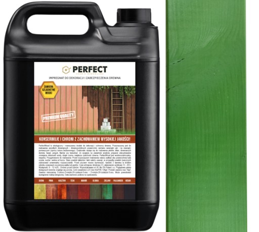PERFECT WOOD tónovacia impregnácia dreva 1 L ZELENÁ 12 m2