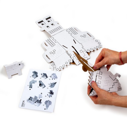 Maľovanie podľa čísel 3D figúrka dinosaura Kidea