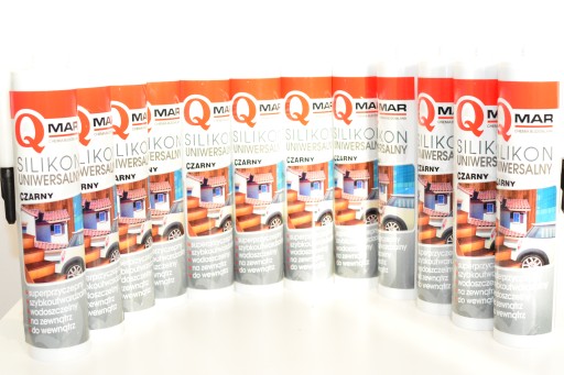Qmar Univerzálny silikón čierny 300ml