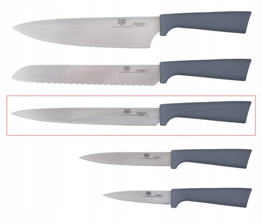 KUCHYŇSKÝ ÚŽITKOVÝ NÔŽ OSTRÝ VEĽKÝ NÔŽ 20 cm NEREZOVÁ RUČKA ŠEDÁ