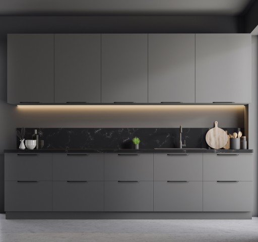 Okrajová rukoväť aplikovaná vpredu, matná čierna - 256/276 mm UA02 AMIX