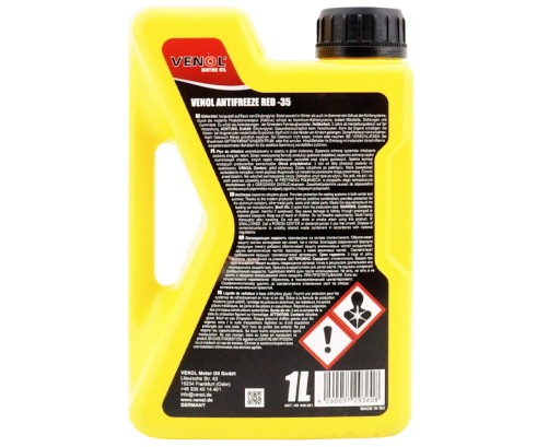 KVAPALINA RADIÁTOROV -35C ČERVENÝ VENOL 1L NEMECKÁ KVALITA