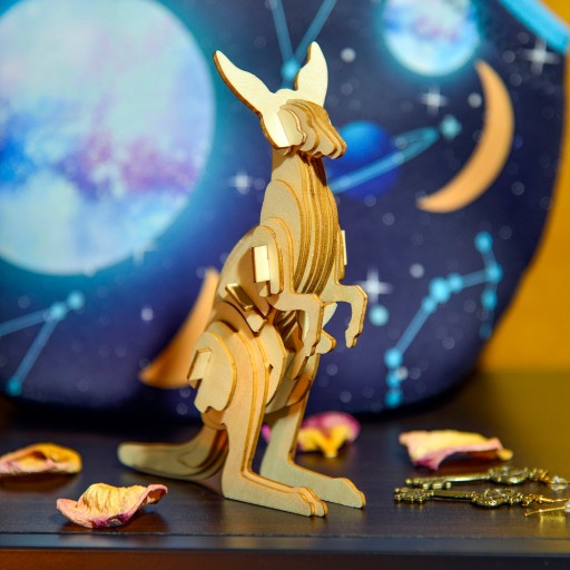 Malý príbeh Drevené puzzle 3D model - Klokan