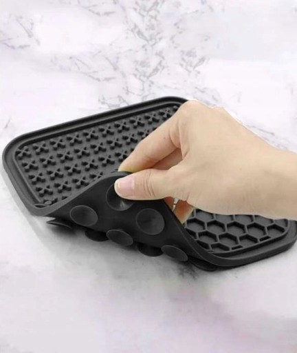 Large Tray Bowl Antistresová podložka na lízanie, ktorá spomaľuje jedenie Black