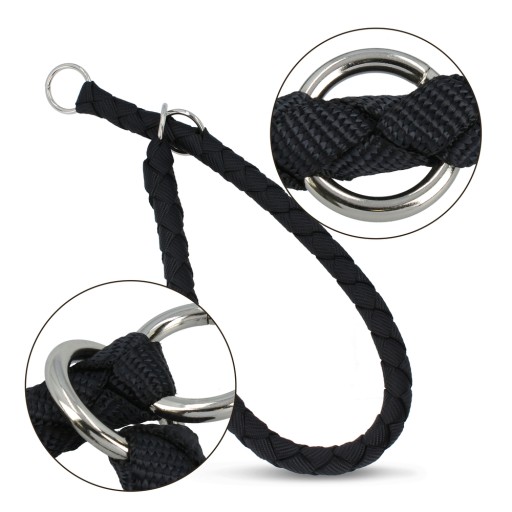Obojok Cavo, L–XL: 52–60 cm/Ø 18 mm, čierny