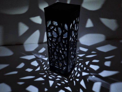 Solárny stĺpik, solárne LED záhradné svietidlo, 28 cm, súmrakový senzor