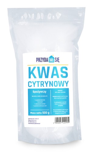 KYSELINA CITRÓNOVÁ potravinárska E330 500g ČISTÁ