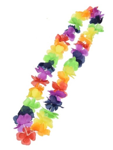 HAVAJSKÝ náhrdelník Havajská girlanda farieb ALOHA