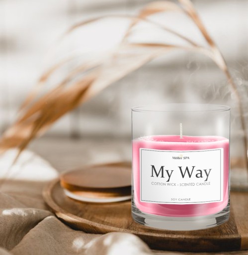 Möller SPA MY WAY SÓJOVÁ PRÍRODNÁ SVIEČKA PARFÉMOVÁ VONNÁ SVIEČKA