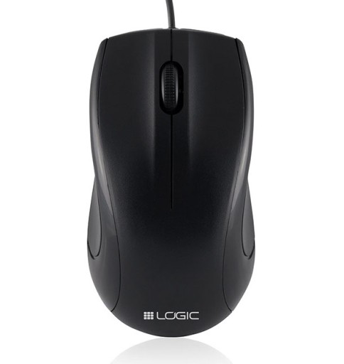 LOGIC LM-12 optická drôtová myš, čierna
