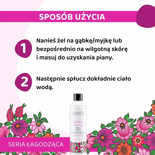 VIANEK Upokojujúci krémový sprchový gél