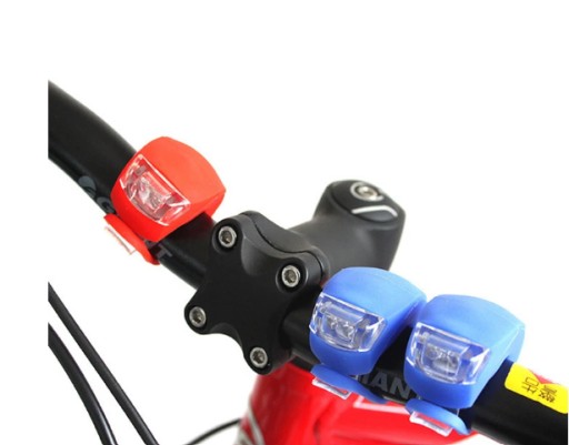 LED BICYKLOVÉ LAMPY SILIKÓNOVÉ 6 KS.