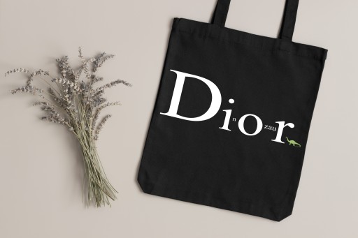 Nákupná taška Cotton Shopper s potlačou čiernej farby ako darček