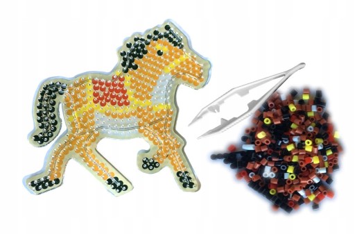 DIY HORSE HORSE Šablóna priehľadná podložka na zažehľovacie korálky 5mm
