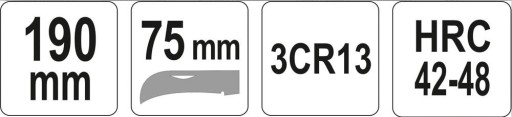 Yato YT-7601 montážny nôž 190x75 mm YATO YT-760