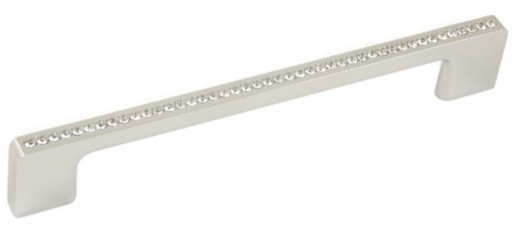 Nábytková úchytka s chrómovými kryštálmi, rozteč 192 mm - UKS021 AMIX