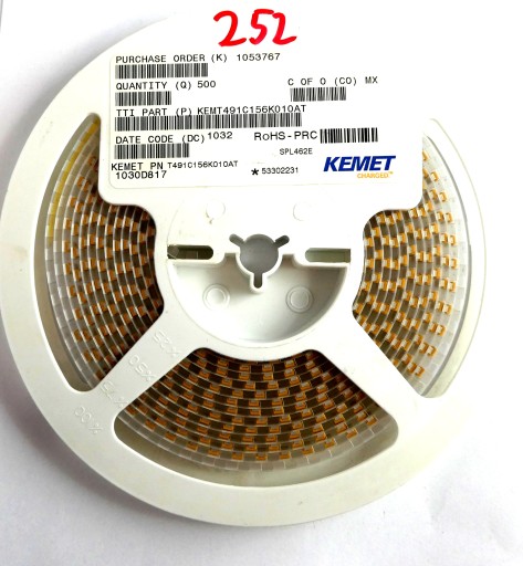 Tantal SMD 10V 15uF 10% 2312 10ks