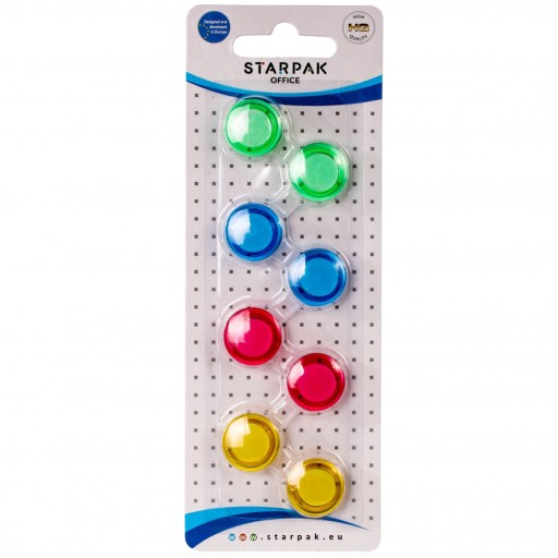 Transparentné magnety 22mm Mix Pack 8 ks - Starpak