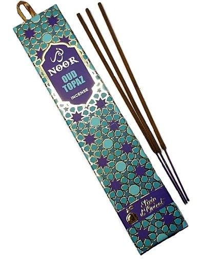 Prémiové vonné tyčinky Noor oud Topaz 15g