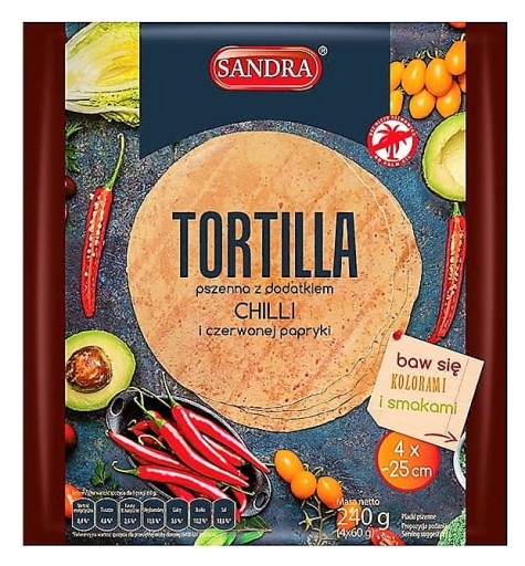 Sandra Tortilla chilli 4 kusy 240 g