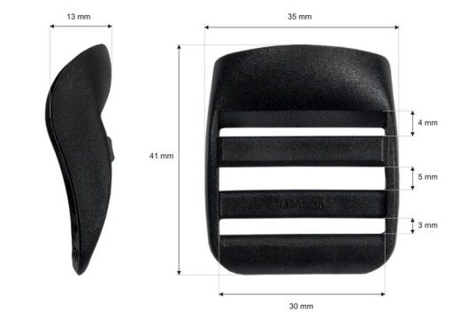 Plastový upínací regulátor 30 x 41 mm 1 ks