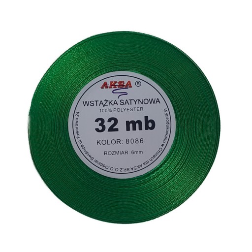 Saténová stuha 6mm ŽLTÁ 8012 32mb
