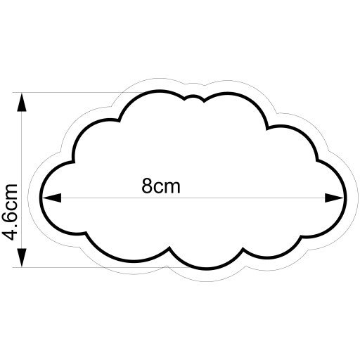 Formička na štítok Rám na štítok 7 8 cm