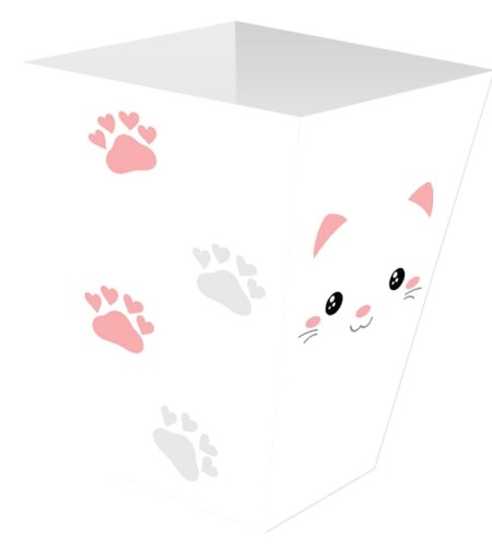 Snack popcorn boxy Sweet Cat 6 kusov Birthday