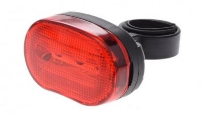 ZADNÁ BICYKELOVÁ SVETLO Vrátane 3 LED batérií