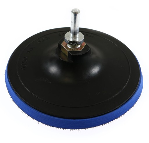 KOTÚČOVÝ KOTOUČ 150mm S BRÚSKOU NA VELCRO + VŔTAČKA