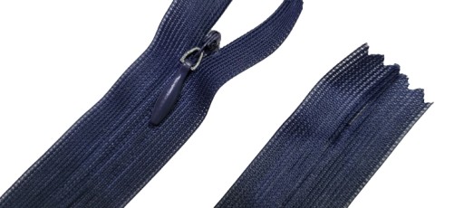 Skrytý zips na 60 cm šaty. NAVY