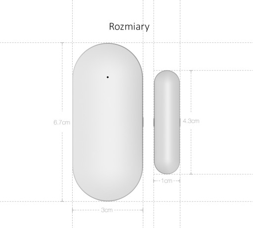 Senzor otvárania/zatvárania Digoo Hama RF433Mhz
