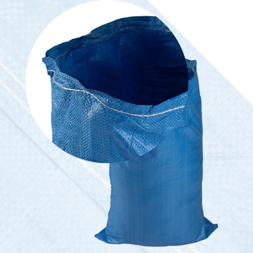 VRECKO 50x80 NA OBILNINY, UHLIE, MÚKU 25KG, MODRÉ