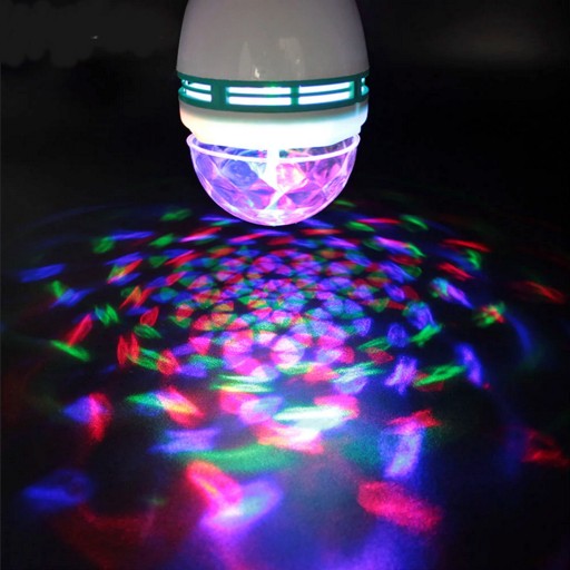 Disco Žiarovka otočný LED projektor Laserové párty osvetlenie