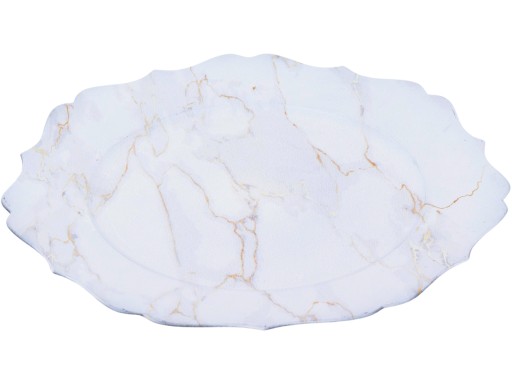 Podložka pod podnos na taniere 33 cm - ZLATO BIELA farba