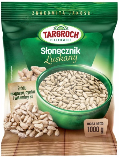 Zdravé lúpané slnečnicové semienka prirodzene čerstvý zinok 1kg 1000g TARGEA