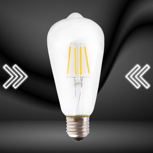 LED žiarovka 12W st64 e27 edison