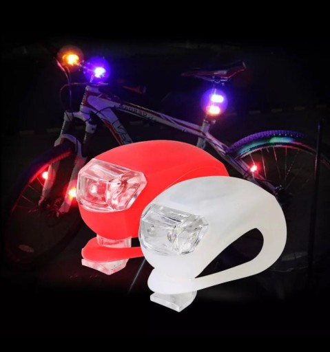 SADA LED SVETLÁ NA BICYKEL PREDNÉ ZADNÉ 2 KUSY