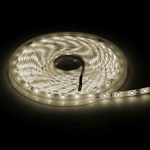 LED PÁS STUDENÁ BIELA FARBA VODEODOLNÉ SMD 300 VÝKONNÉ DIÓDY 30W 12V DC 5M