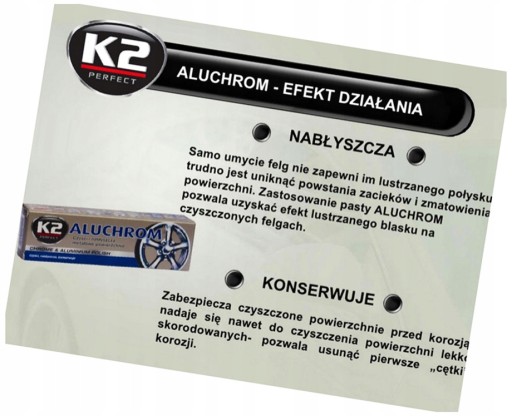 K2 LEŠTIACA PASTA NA CHROM A HLINÍKOVÉ KOVY K2