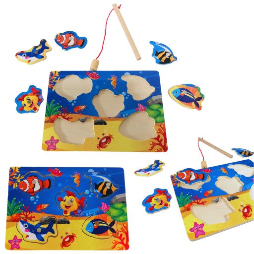 Arkádová HRA FISH ROD PUZZLE magnet