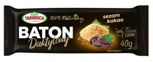 Datlová tyčinka so sezamom a kakaom 40 g Targroch
