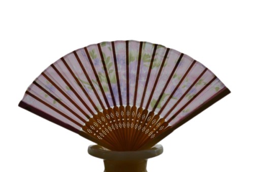 Japonský drevený ventilátor gejša